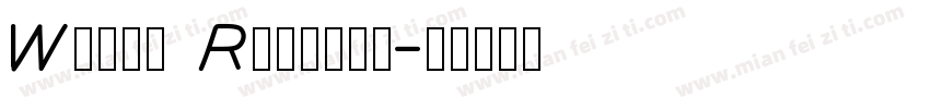 Wagon Regular字体转换